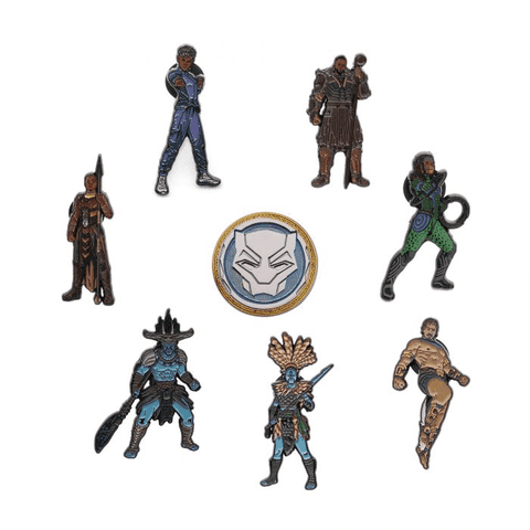 Comprar Set Pins Marvel Black Panther Wakanda Forever Personajes Xtralife