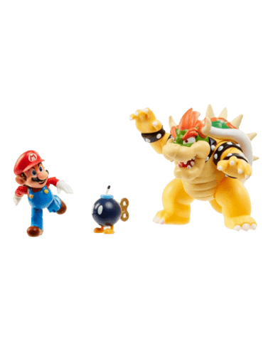 Comprar Set Batalla De Lava De Browser Super Mario Figuras Xtralife