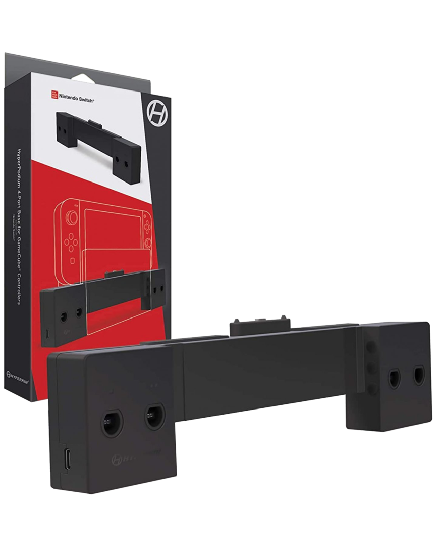 Adaptador hyperpodium 4 mandos gamecube para nintendo switch