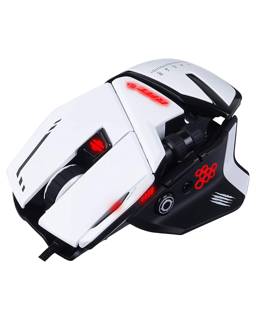 Ratón gaming r.a.t. 6+ blanco
