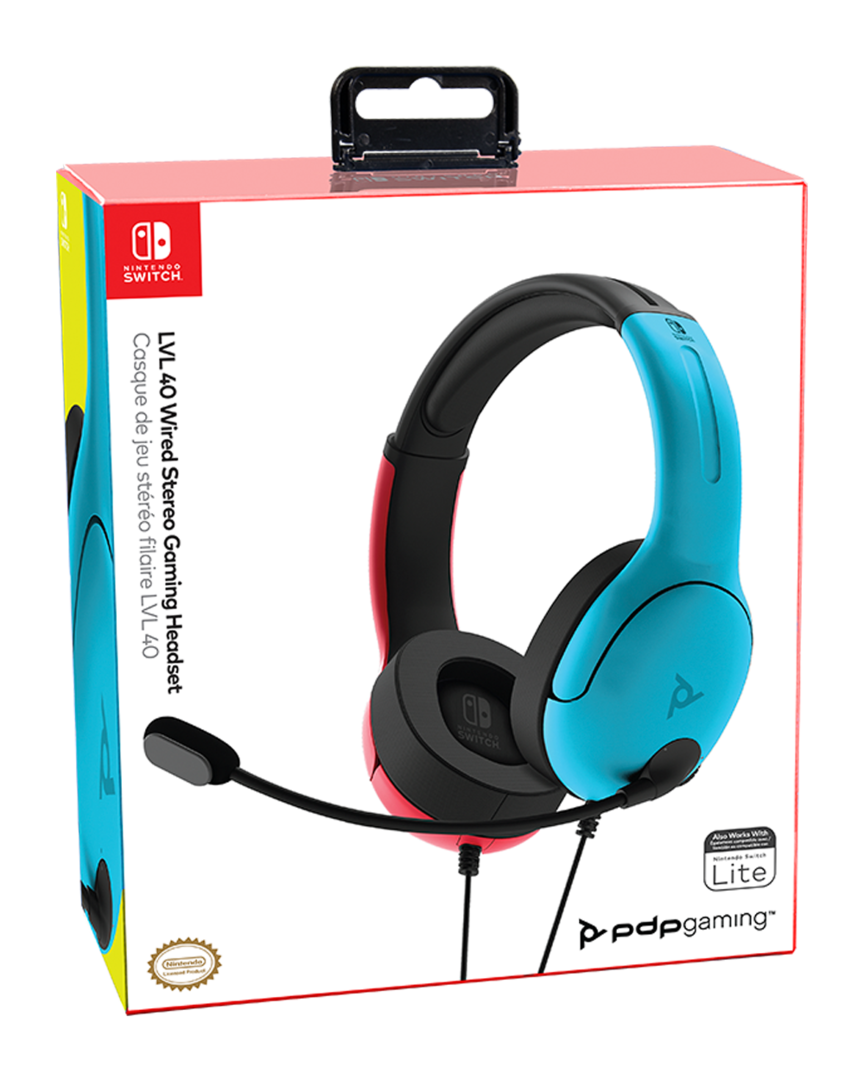 LVL40 Wired Azul y Rojo Auricular Gaming Licenciado