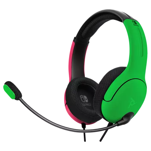 Comprar Auriculares LVL40 Neon Rosa y Verde Gaming Licenciados Switch