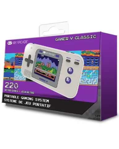 Consola Retro My Arcade Gamer V Portable Classic Gris/Púrpura 220 Games