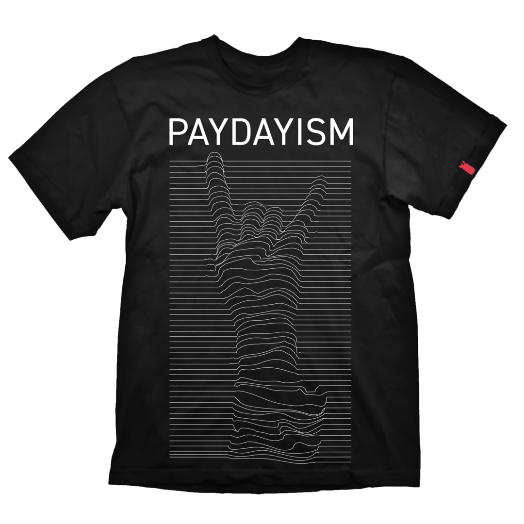 Camiseta payday 2  paydayism black m