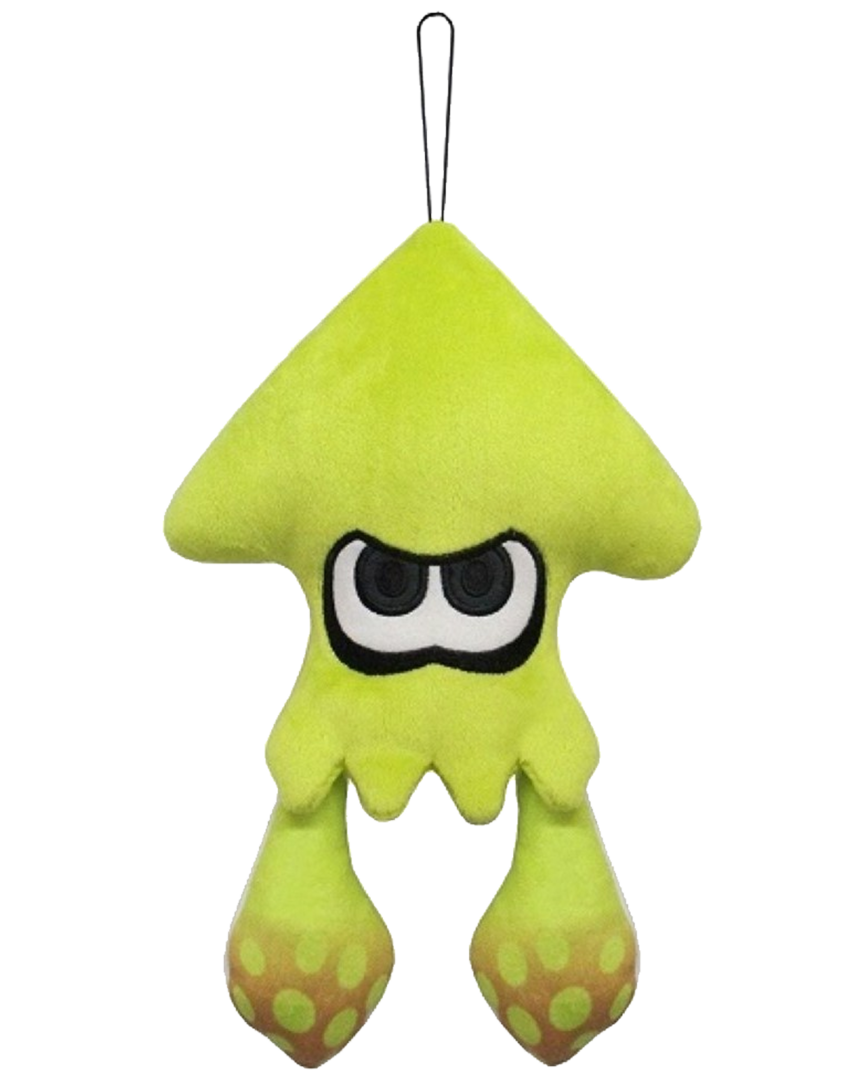 Peluche Squid Neon Yellow Splatoon 2 23 cm