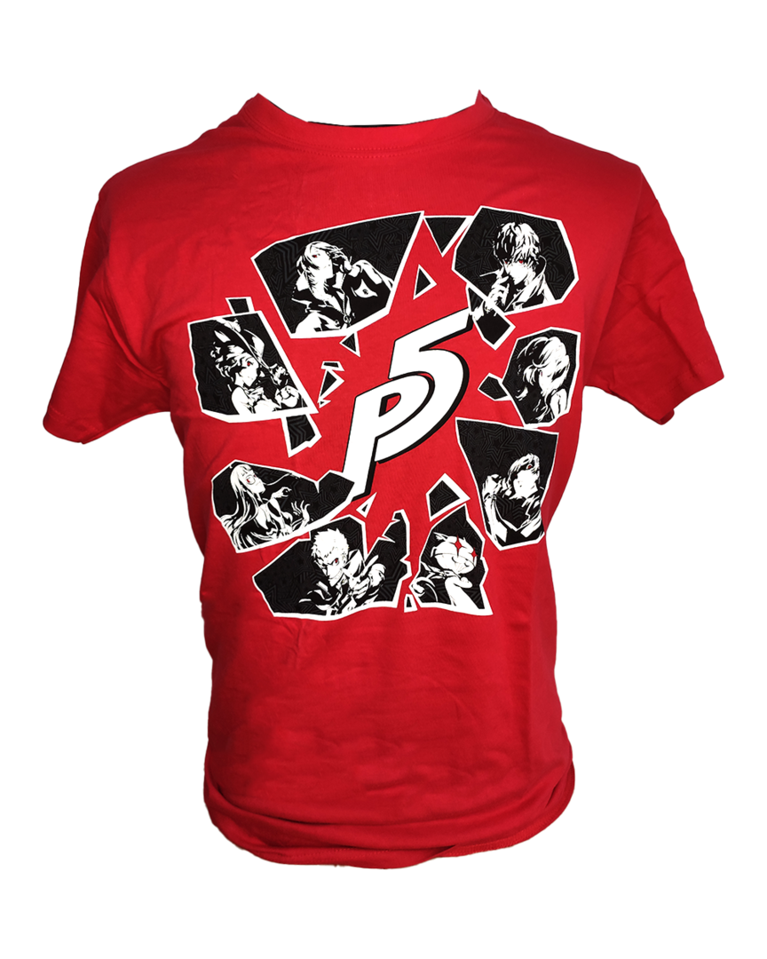 Camiseta The Phantom Thieves Persona 5 Roja Talla XL