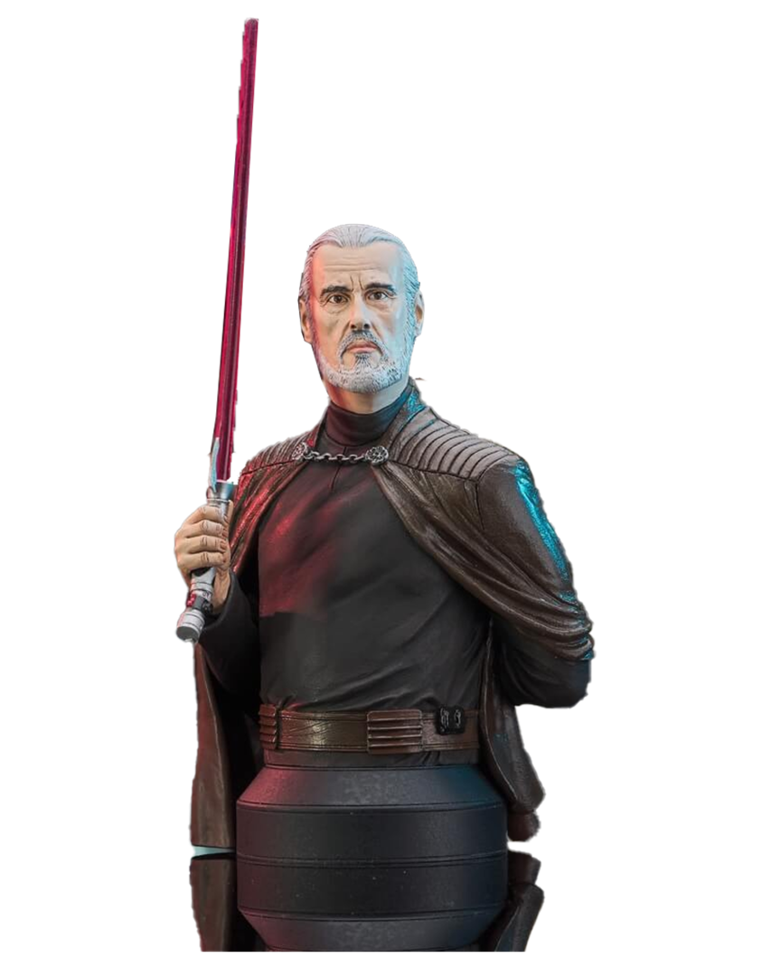 Busto count dooku star wars episodio iii 18 cm