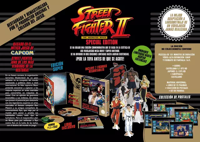 Comprar Street Fighter II Edición Super Coleccionista Blu-ray + DVD Blu-Ray Super Coleccionista - Blu-ray