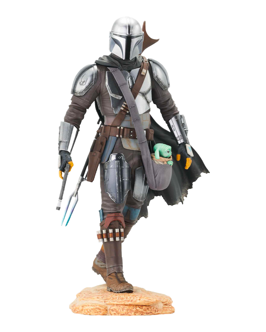 Figura Star Wars The Mandalorian W/ Child Colección Premiere 25cm