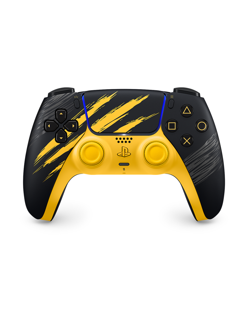 Mando dualsense edición limitada marvel lobezno amarillo de combate