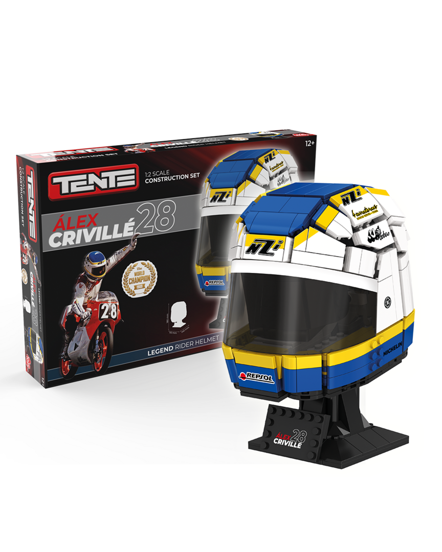 Set de construcción tente motogp - casco alex crivillé