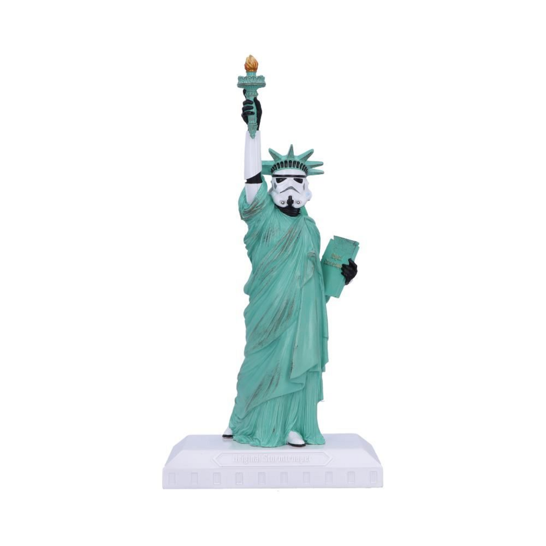 NEMESIS NOW Stormtrooper What a Liberty Figura 23,5 cm Verde, Estatua Coleccionable Pintada a Mano en Poliresina, Licencia Oficial Star Wars