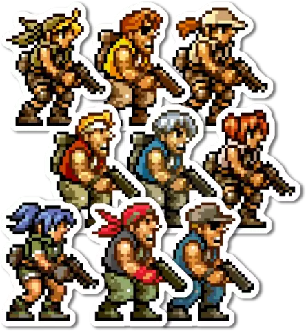 Set de Stickers Metal Slug Tactics