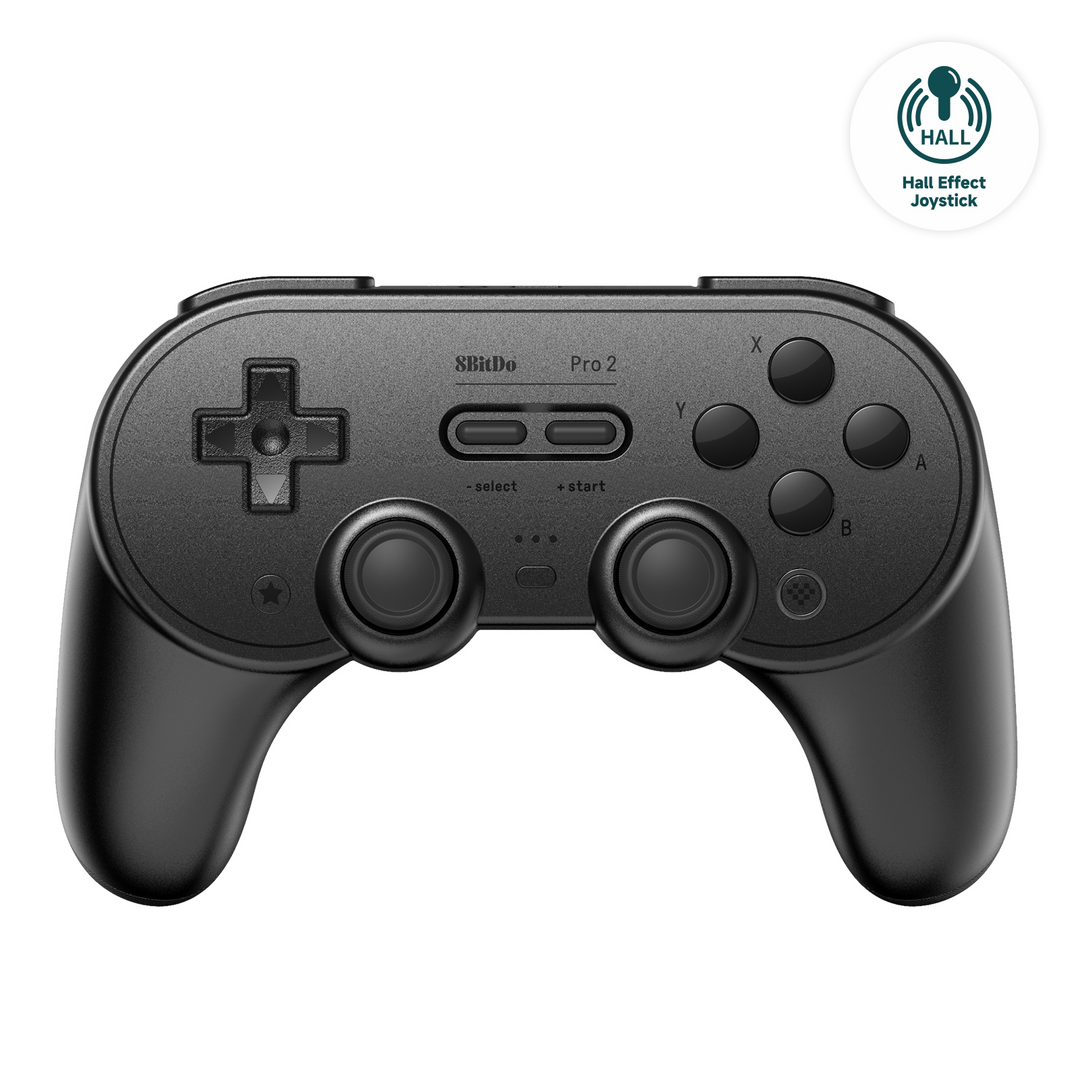8bit do pro 2 gamepad hall ed/negro