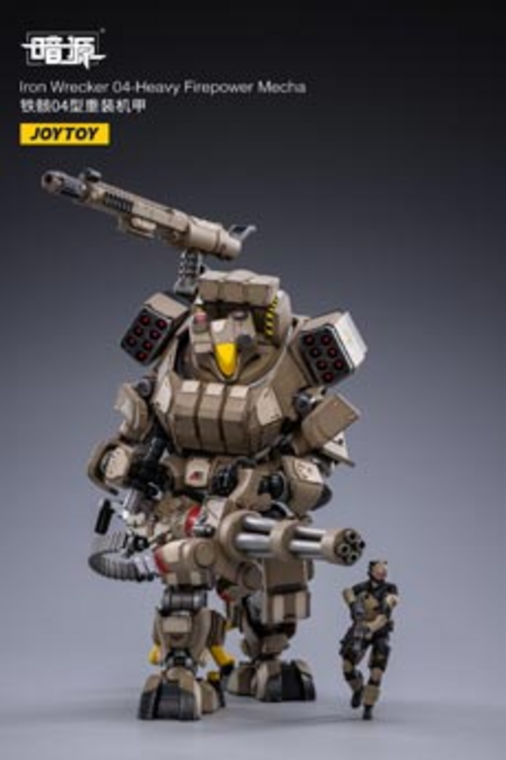 Iron wrecker 04 heavy firepower mecha figura 22 cm joytoy action figure jt1965
