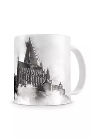 Hogwarts Taza Blanca Ceramica Harry Potter