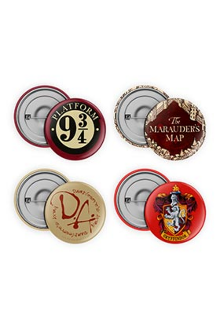 Set 4 pins harry potter
