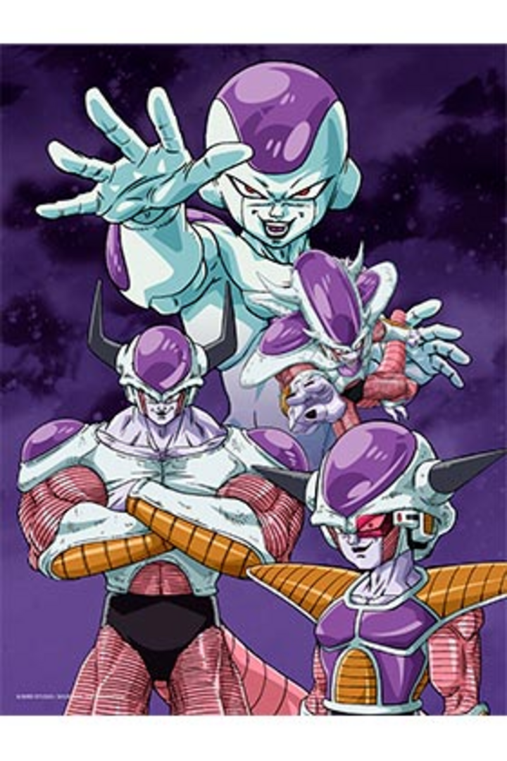 Poster de vidrio freezer transformaciones dragon ball z 30x40 cm