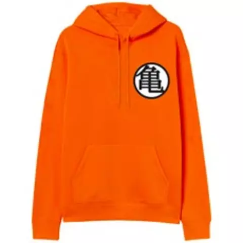 Kame Senin Logo Talla Xl Sudadera Capucha Naranja Chico Dragon Ball