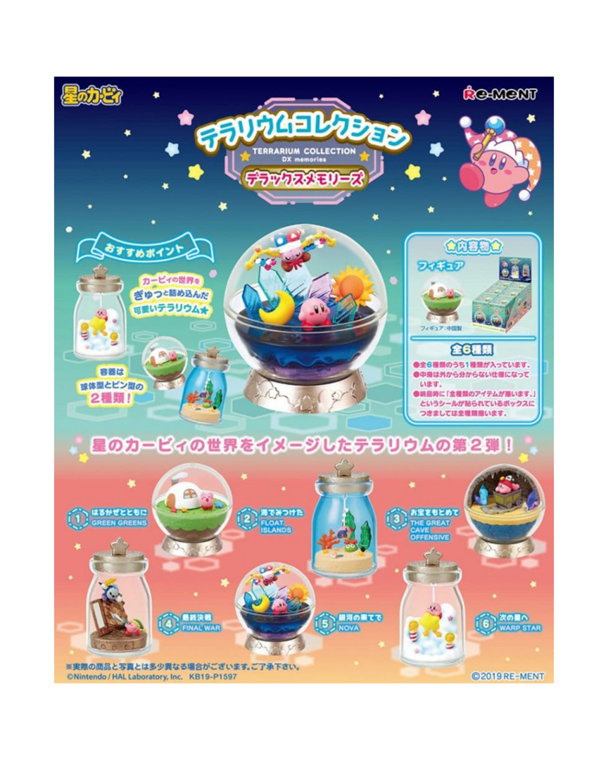 Pack de 6 minifiguras swing kirby terrarium collection dx memories re-ment