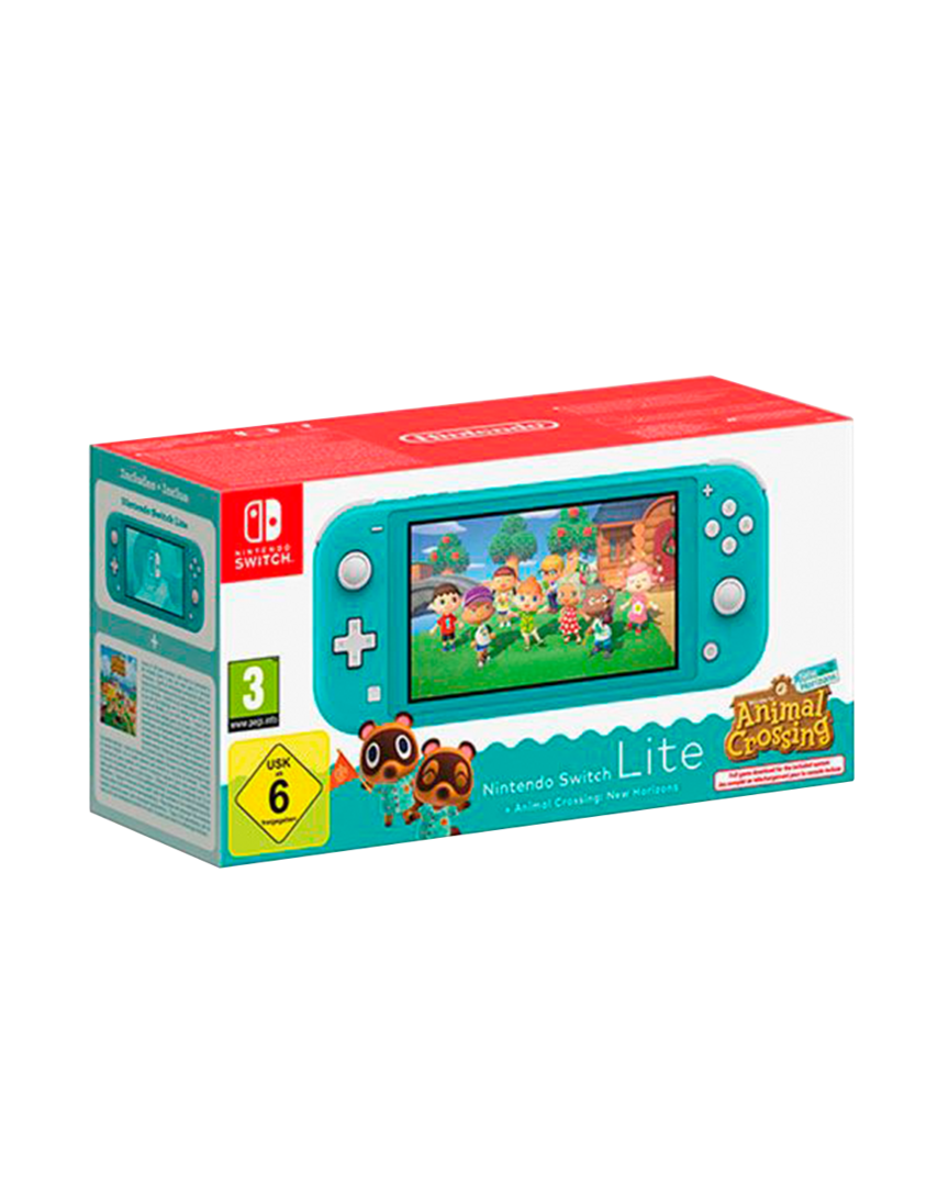 Consola nintendo switch lite turquesa + animal crossing new horizons