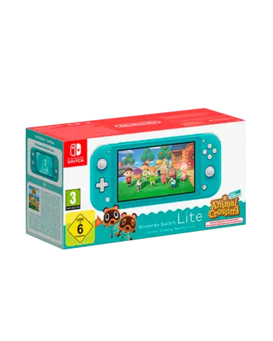 Consola Nintendo Switch Lite Turquesa + Animal Crossing New Horizons