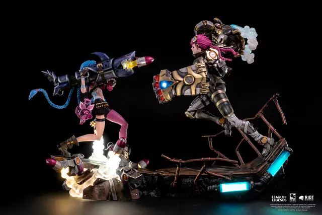 Reservar Figura Jinx & Vi Bundle Estatua Diorama Resina Escala 1/6 League of Legends 32 cm + 40 cm Estatuas