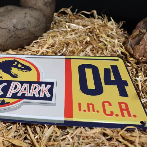 Comprar Réplica Matrícula Jurassic Park Fanattik Limitada