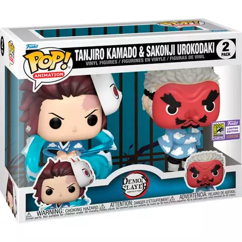 Comprar Blister 2 figuras POP Demon Slayer Kimetsu no Yaiba Tanjiro Kamado & Sakonji Urokodaki Figuras Estándar