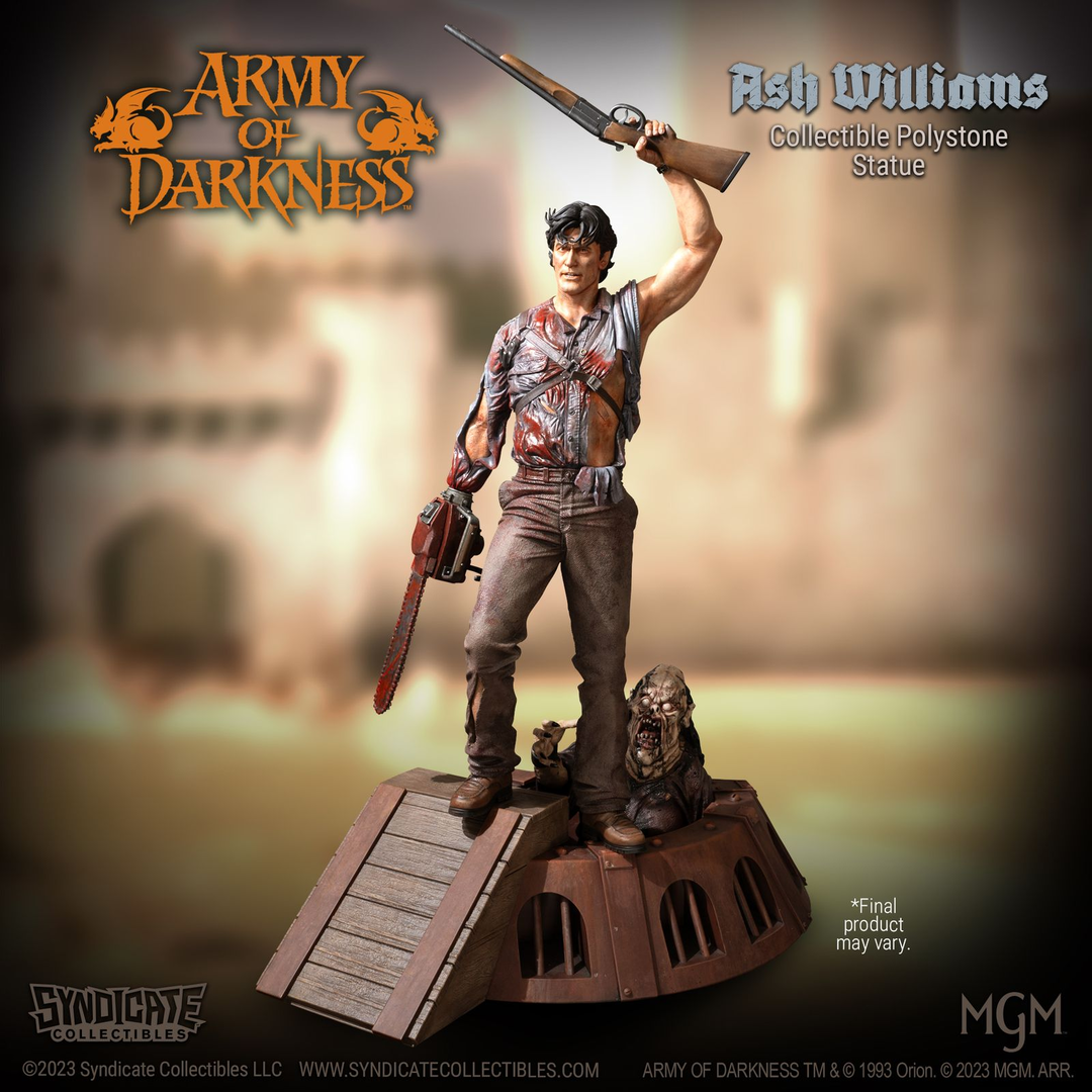Estatua ash williams 28 cm army of darkness escala 1:10