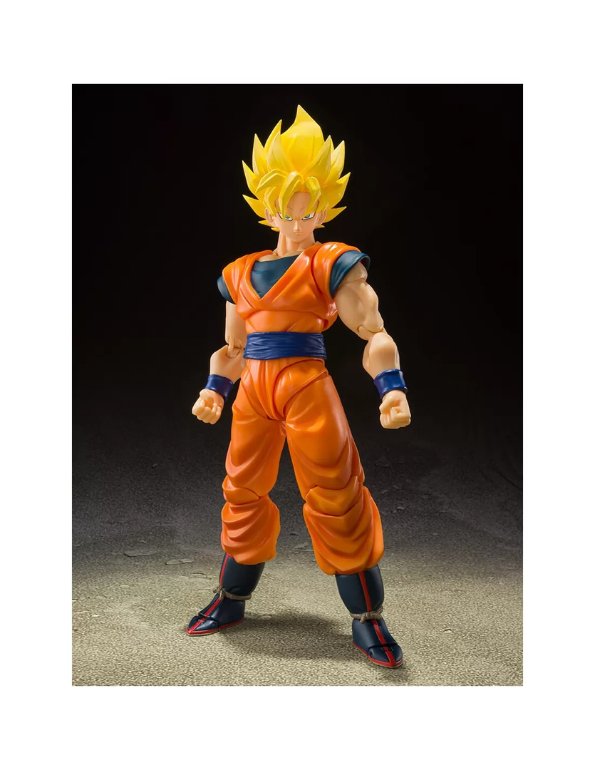 Figura son goku super saiyan full power 14 cm dragon ball z sh figuarts re-run
