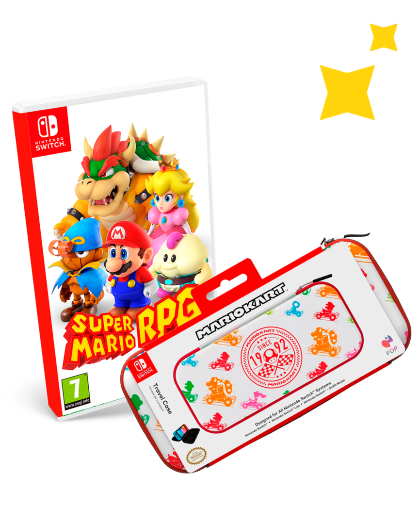 Super Mario RPG + Funda Mario Kart Racers