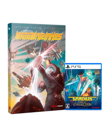 Gradius Origin Collection + Libro La Guía de Los Matamarcianos Vol.2 Gamepress (Tapa Dura)