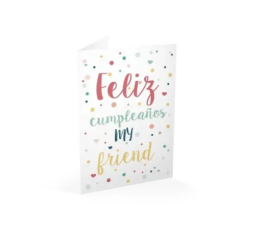 Comprar Tarjeta Felicitacion Feliz Cumpleaños My Friend 