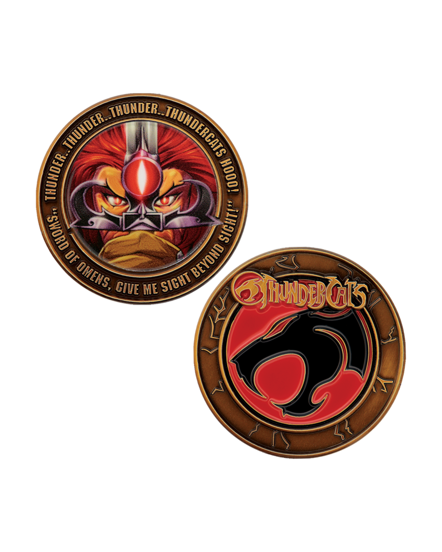 Moneda lion-o thundercats 40th anniversary fanattik edición limitada
