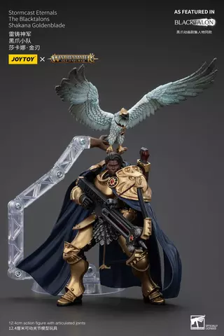 Reservar Figura Shakana Goldenblade Warhammer Age of Sigmar Stormcast Eternals The Blacktalons 20 cm Figuras Estándar