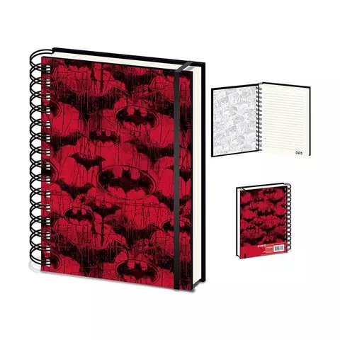Comprar Batman - Cuaderno A5 Espiral Batman Red Logo Estándar