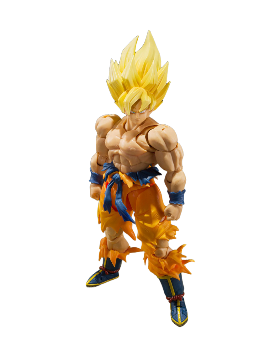 Figura son goku dragon ball z legendary super saiyan sh figuarts best selection 15cm