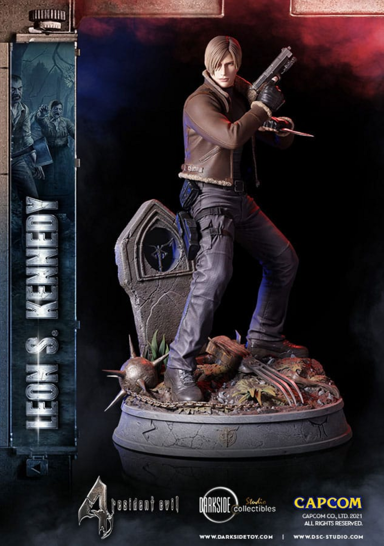 Estatua Leon Kennedy Resident Evil 4 Darkside Collectibles Studio