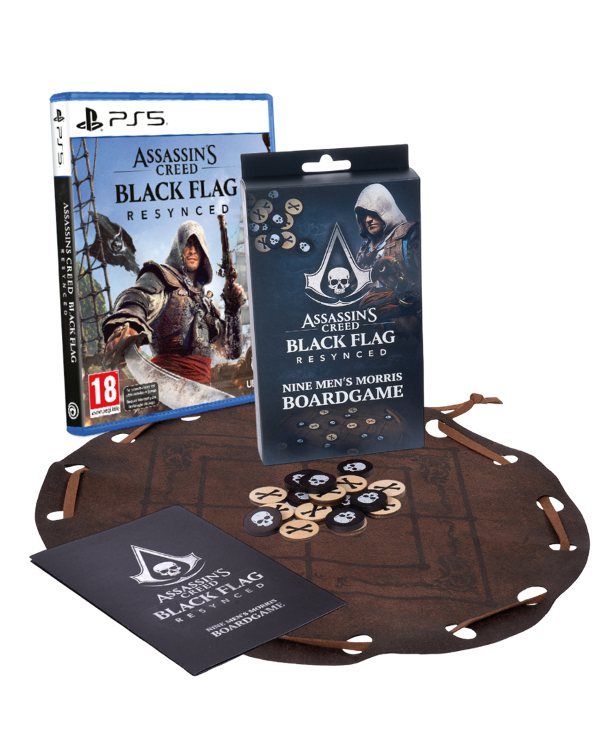 Pack Assassin's Creed IV Black: Flag Resynced + Nine Men's Morris Boardgame