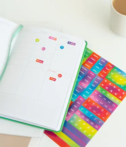 Comprar Agenda Anual 2024 Semana Vista A5 Color Fun Equilibrio 