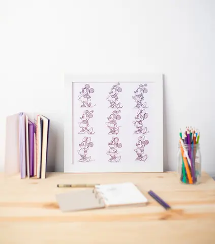 Comprar Print Enmarcado 30X30 cm Disney Minnie Sketch 