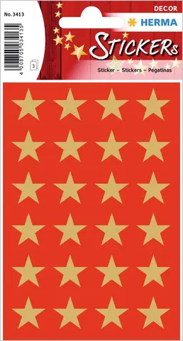 Comprar Pegatinas Decor Estrella 5 Puntas Dorada 15 Mm 