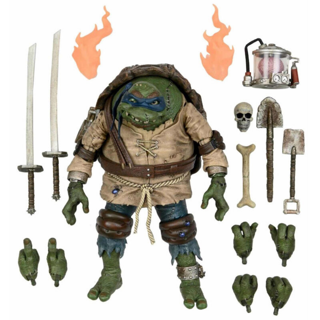 Figura ultimate leonardo as hunchback tortugas ninja 18cm