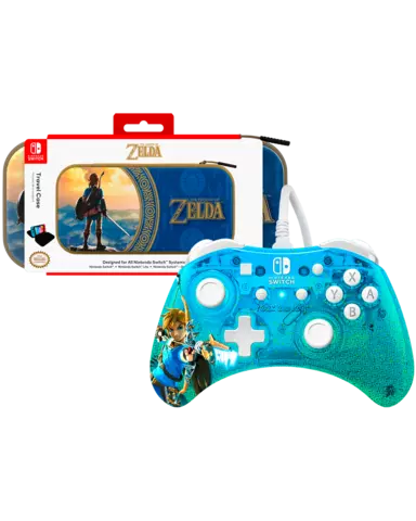 Mando Rock Candy Zelda + Funda Hyrule Azul The Legend of Zelda