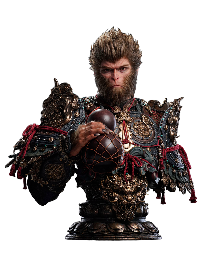 Busto wukong el predestinado black myth wukong 1/1 queen studios 100cm