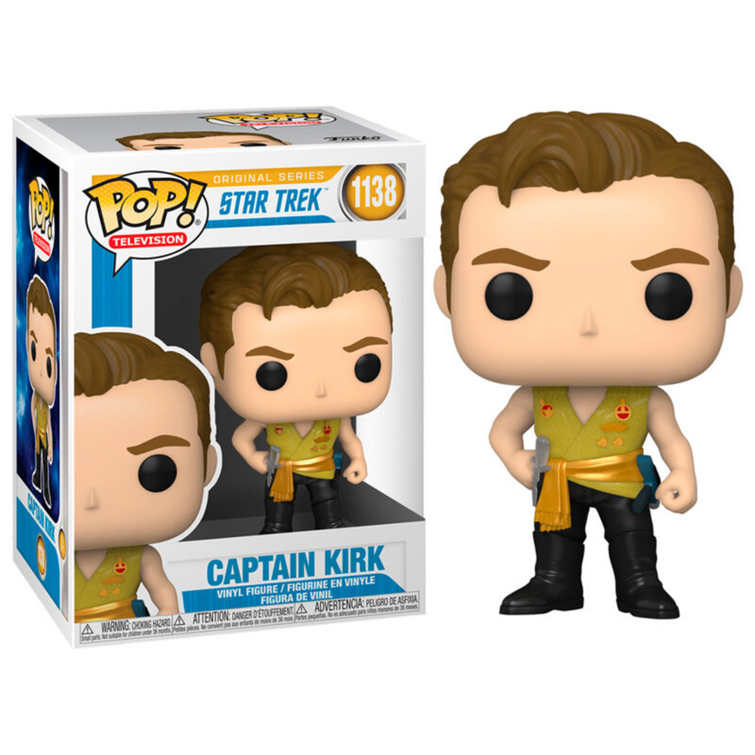 Funko Pop! TV: Star Trek - Captain Kirk - (Mirror Mirror Outfit) - Star Trek The Original Series - Figura de Vinilo Coleccionable - Idea de Regalo- Mercancia Oficial - Juguetes para Niños y Adultos