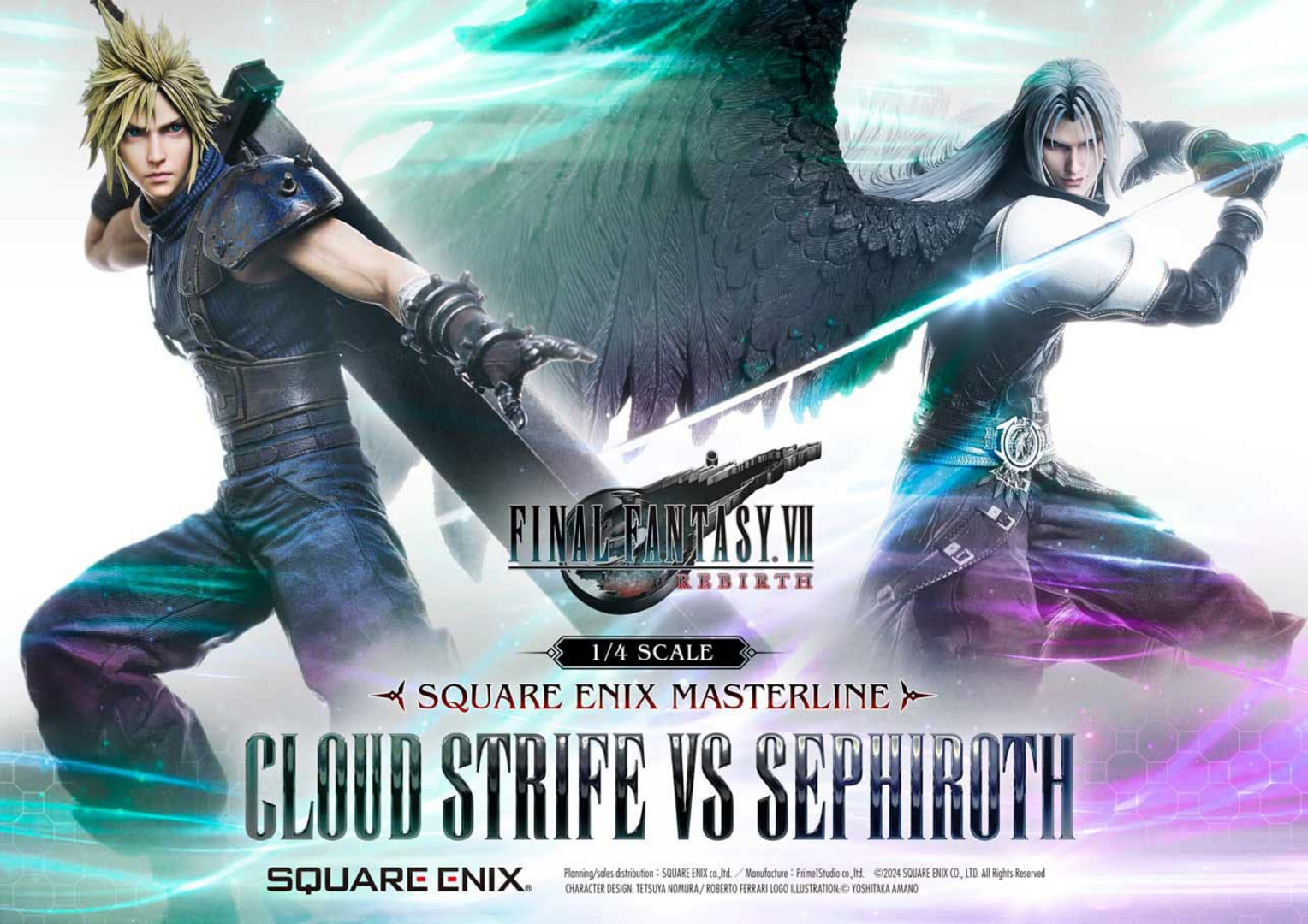 Pack 2 Estatuas Cloud y Sephiroth Final Fantasy VII Rebirth Masterline 1/4 Square Enix