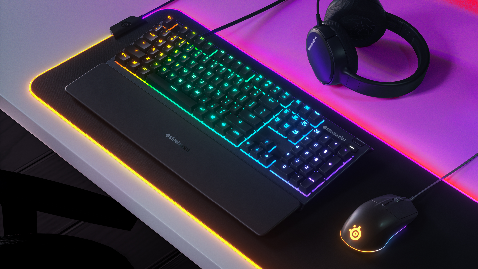 Teclado gaming steelseries apex 3 | español – imagen 2
