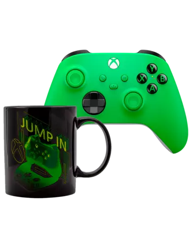 Comprar Mando Inalámbrico Velocity Green + Taza Xbox y Posavasos Xbox Series